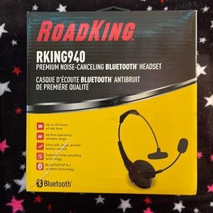 NIB Road king premium noise canceling Bluetooth headset